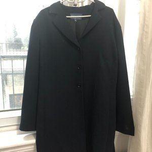 Michel Antoni Navy Button-Up Blazer/Light Coat